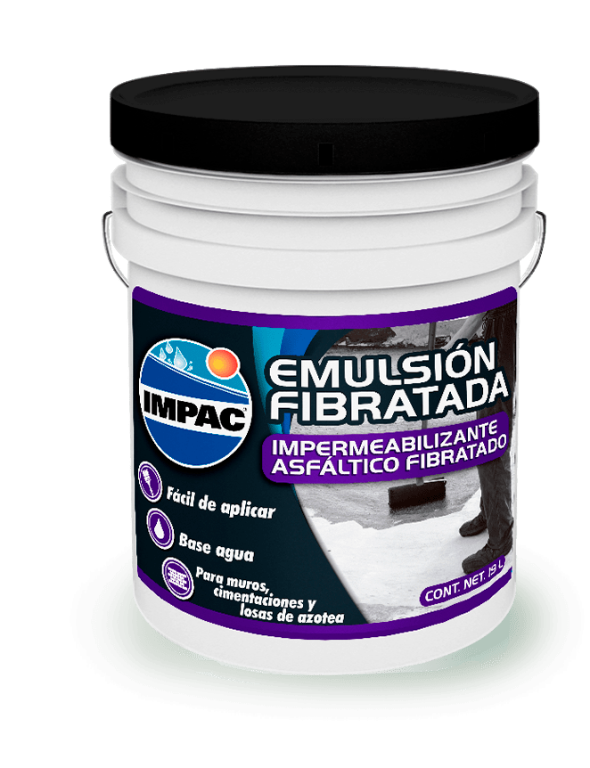 IMPAC Emulsion Asfáltica Fibratada, Cubeta - Materiales Cred